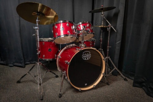 Mapex Venus Fusion Compleet drumstel - Crimson Red Sparkle, Steel Blue Metallic, Black Galaxy Sparkle, Blue Sky Sparkle