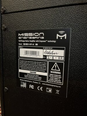 Mission Engineering Gemini 2 Full Range Guitar Amplifier (occasion)